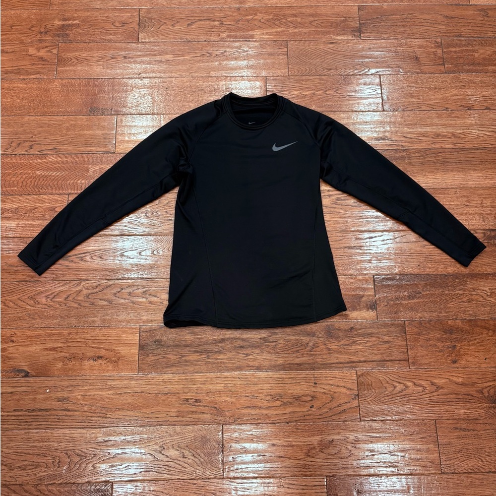 Nike Dri-FIT Black Long Sleeve Compression Shirt Size M